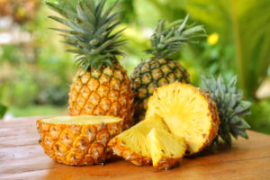 Pineapples give us bromelain enzyme