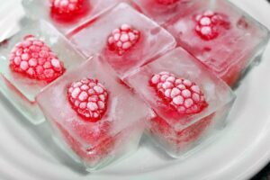 raspberry ice cube