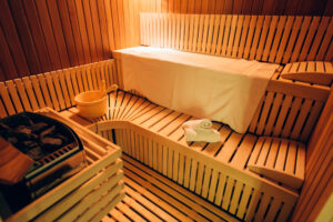 Image of a sauna room