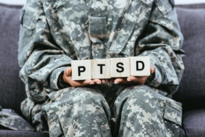 Soldier with PTSD