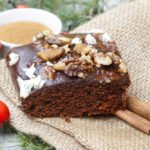 Gingerbread Chocolate Brownies with Hazelnut