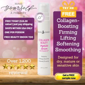 Get a free sample of collagen beauty peptide serum