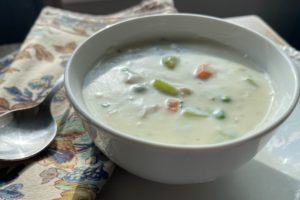 Homemade cream of chicken soup by Suzy Cohen