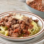 Savory Sausage with Zucchini Noodles
