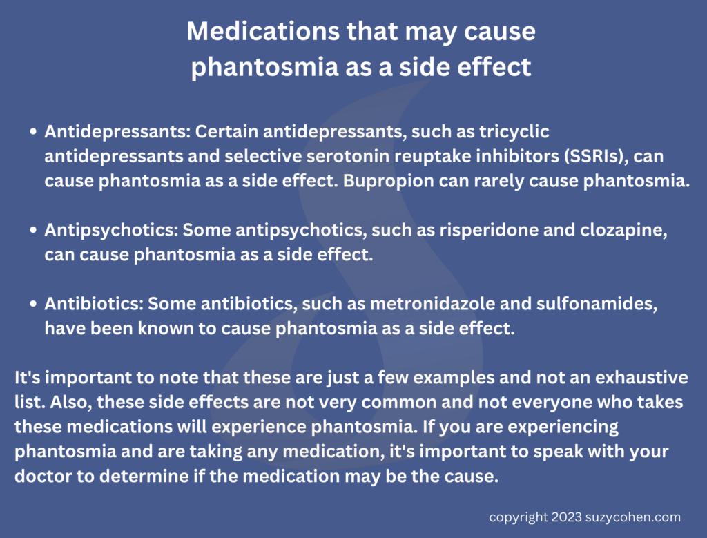 Medications phantosmia