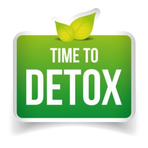 Sign that says time to detox