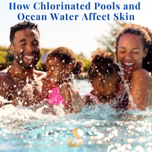 Family in pool link to article about chlorinated water