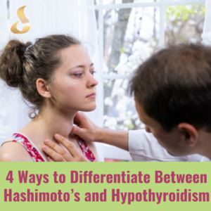 Image of doctor checking a woman's thyroid gland to see if she has Hashimoto's