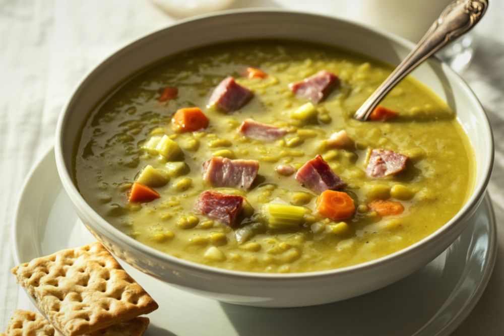 Read more about the article Old-Fashioned Split Pea Soup with Ham Hock (Stovetop)