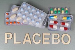 placebo effect - pills on a table