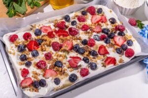 Red White and Blue Yogurt Bars
