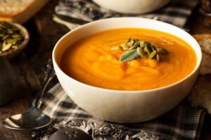 Creamy butternut squash soup